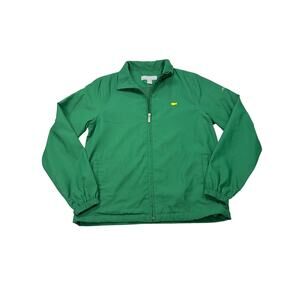 VTG Womens Masters Collection green full zip golf jacket, chest logo. Size S